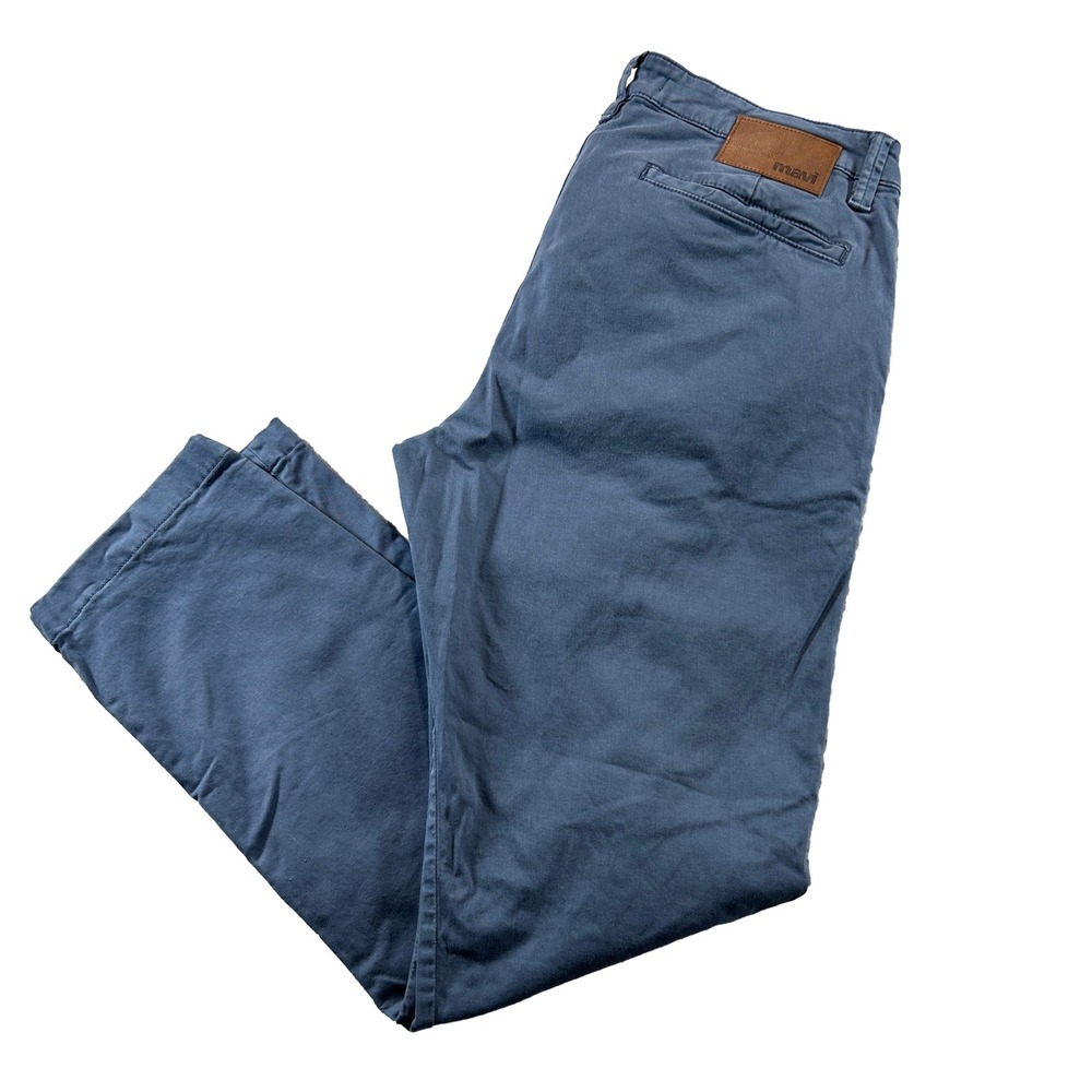Mavi Edward Slim Straight Leg Pants Mens 34/30 Blue Chino Stretch Twill 553